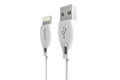 USB kabel - Dudao  USB/Lightning Cable 2.4A 1m White (L4L 1m White) - 6976625335114