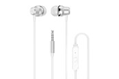 Hovedtelefoner/headset - Dudao X10PRO Wired Headphones Mini Jack 3.5mm In-Ear with Remote Control - White - 6976625335725