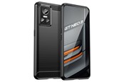 Mobil - Covers & Cases - Hurtel Carbon Case for Realme GT Neo 3 Flexible Silicone Carbon Cover Black - 9145576267646