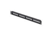 Netværkstilbehør - StarTech.com C6PANELUTP241UCM 24 Port 1U Blank Keystone Patch Panel with Cable Management Bar Rackmount Cat6 Patch Panel for RJ45 UTP Ethernet Network Jacks - C6PANELUTP241UCM