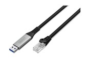 Netværkskabel - DIGITUS network cable - 10 m - black - Sort - AK-300600-100-S