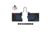 Tastatur - Keychron Q11 Split 75% Knob QMK/VIA - Keychron K Pro Brown - Ergonomisk tastatur - Nordisk - Sort *DEMO* - Q11-M3-BO