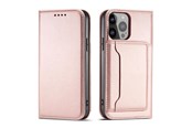Mobil - Covers & Cases - Hurtel Magnet Card Case for Samsung Galaxy S23 Flip Wallet Stand Pink - 9145576271063