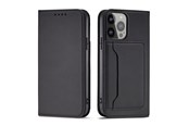Mobil - Covers & Cases - Hurtel Magnet Card Case for Samsung Galaxy S23+ Flip Cover Wallet Stand Black - 5907769351532