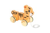 Babylegetøj - Small Foot - Wooden Pull-along Tiger Safari FSC - 12733