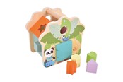 Babylegetøj - Small Foot - Træformssorteringskasse Jungle Friends FSC - 12767