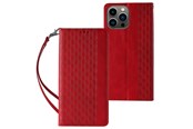 Mobil - Covers & Cases - Hurtel Magnet Strap Case for Samsung Galaxy S23+ Flip Wallet Mini Lanyard Stand Red - 9145576271292
