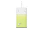 Powerbank - Baseus Popsicle 5200mAh 20W Powerbank with Built-in Lightning Cable (+ White Simple USB-C - USB-C 60W/20V/3A/30cm Cable) - White-Green - 5200 mAh - P10055601613-00
