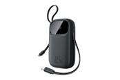 Powerbank - Baseus EnerFill FC31 10000mAh 22.5W Powerbank with Digital Display and 2 Built-in Cables (USB-C + Lightning) - Black - 10000 mAh - P10082106123-00
