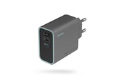 Mobil - Adaptere & Opladere - CUKTECH CUKAD653EUGR 65W GaN Wall Charger 2 x USB-C 1 x USB-A - Grey - CUKAD653EUGR