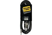 Audio kabel - Yellow Cable K07M-3 - 2 x 1/4" Jack - 3,5mm. TRS Mini-Jack kabel 3m. - ECO K07M-3
