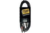 Audio kabel - Yellow Cable K02-3 - 2 x RCA - 1/4" Jack mono-kabel 3m. - ECO K02-3