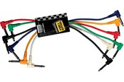 Audio kabel - Yellow Cable P030C-6 - 6 x 1/4" vinklet Jack/vinklet Jack patchkabel 30cm. - ECO P030C-6