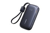 Powerbank - Baseus EnerFill FC21 Qpow 3 Ultra 10000mAh 45W Power Bank with Attached Lanyard Cable - Black - 10000 mAh - E0027Q00