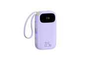 Powerbank - Baseus EnerFill FC21 Qpow 3 Ultra 20000mAh 22.5W Powerbank with Digital Display and Cable Included - Purple - 20000 mAh - P10082107513-00