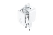 Mobil - Adaptere & Opladere - Joyroom JR-TCL05 45W GaN Wall Charger with Cable Organizer - White - JR-TCL05