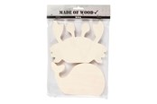 Babylegetøj - Creativ Company Wooden Sea Animals Crab and Whale 2pcs. - 57975