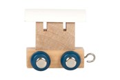Trælegetøj - Small Foot - Wooden Letter Train Polar - Wagon White - 12 pieces - 12569-display12