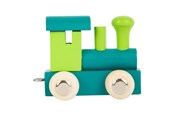 Trælegetøj - Small Foot - Wooden Letter Train Locomotive Green - 12 pieces - 10347-display12