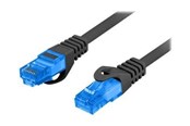 Netværkskabel - Lanberg patch cable - 15 m - black RAL 9004 - Sort - 15m - PCF6A-10CC-1500-BK
