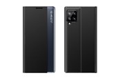 Tablet - Covers & Cases - Hurtel Sleep Case Bookcase Type Case with Smart Window for Samsung Galaxy A22 4G Black - 5907769330797