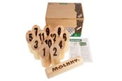 Havespil - Molkky GO Pinewood Throwing Game with 12 Cones - 60595
