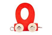 Trælegetøj - Small Foot - Wooden Letter Train Red - O - 12 pieces - 10365-display12