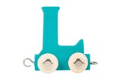 Trælegetøj - Small Foot - Wooden Letter Train Blue - L - 12 pieces - 10362-display12