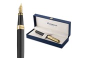 Skrive- og Tegneværktøjer - Waterman Exception “The Opera Collection” sort & guld G.T. fyldepen F, blåt blæk - 2225145
