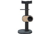 Katte - Zolux Wonderful Cat 3 Wooden Cat Tree Dark Grey 158cm - 504162GRI