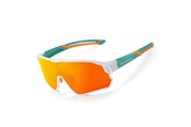 Sport & Fitness - Rockbros 14110009003 polarized cycling glasses for children 8-14 years old - green and white - Rockbros-14110009003