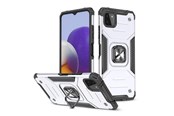 Mobil - Covers & Cases - Wozinsky Ring Armor Armored Hybrid Case Cover + Magnetic Holder Samsung Galaxy A22 4G Silver - 9111201944862