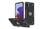 Mobil - Covers & Cases - Wozinsky Ring Armor Armored Hybrid Case Cover + Magnetic Holder Samsung Galaxy A22 4G Black - 9111201944909