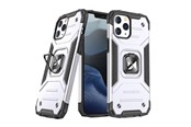 Mobil - Covers & Cases - Wozinsky Ring Armor Hybrid Case Cover + Magnetic Holder iPhone 13 Pro Max Silver - 9111201944695