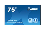 Digital skiltning & Hotel - iiyama ProLite LH7565UHSB-B1 75" Class (74.5" viewable) LED-backlit LCD display - 4K - for digital signage - LH7565UHSB-B1