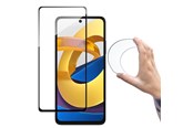 Mobil - Beskyttelsesglas - Wozinsky Full Cover Flexi Nano Glass Film Tempered Glass With Frame Xiaomi Redmi Note 11T 5G / Redmi Note 11S 5G / Poco M4 Pro 5G Transparent - 9145576240366