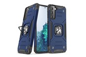 Mobil - Covers & Cases - Wozinsky Ring Armor Armored Hybrid Case Cover + Magnetic Holder Samsung Galaxy S22 Blue - 9145576239711