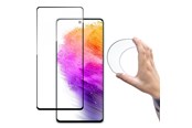 Mobil - Beskyttelsesglas - Wozinsky Full Cover Flexi Nano Glass Film Tempered Glass Frame Samsung Galaxy A73 Clear - 9145576245200