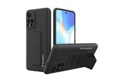 Mobil - Covers & Cases - Wozinsky Kickstand Case Silicone Case with Stand Case for Xiaomi Redmi Note 11S / Note 11 Black - 9145576247518