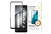 Mobil - Beskyttelsesglas - Wozinsky Super Durable Full Glue Tempered Glass Full Screen Protector with Frame Case Friendly Vivo Y76 5G / Y76s / Y74s Black - 9145576245736