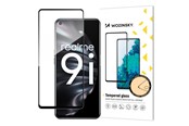 Mobil - Beskyttelsesglas - Wozinsky Super Durable Full Glue Tempered Glass Full Screen Protector with Frame Case Friendly Oppo A76 / Oppo A36 / Realme 9i Black - 9145576245781