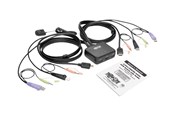 KVM-switch - Eaton series 2-Port USB/HD Cable KVM Switch with Audio/Video Cables and USB Peripheral Sharing - B032-HUA2