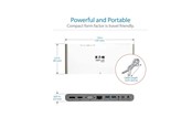 Dockingstation - Tripp Lite Eaton  Series USB-C Dock Triple Display - 4K HDMI/DisplayPort VGA USB 3.2 Gen 1 USB-A/USB-C Hub GbE 100W PD Charging International Power Cables - U442-DOCK4-INT