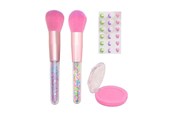 Kreativt Legetøj - Johntoy LaLa - Blush and Brush Make-up Set with Stickers - 27731