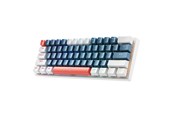 Tastatur - Machenike K500-B61 Wired Mechanical Backlit Gaming Keyboard Blue Switch - Blue & White - Blå - K500-B61 Wired RGB Blue Switch Blue