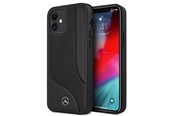Mobil - Covers & Cases - Mercedes Leather Perforated Area Case for iPhone 12 mini - Black - 3666339013172