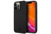 Mobil - Covers & Cases - Mercedes Leather Meshed Metal Logo Case for iPhone 13 Pro / iPhone 13 - Black - 3666339020910