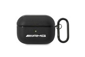 Mobil - Covers & Cases - Mercedes AMG Leather Big Logo Case for AirPods Pro - Black - 3666339069278