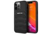 Mobil - Covers & Cases - Mercedes AMG Leather Debossed Lines Case for iPhone 14 Pro Max - Black - 3666339071417