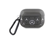 Mobil - Covers & Cases - Mercedes Large Star Pattern Case for AirPods Pro 2 (2022/2023) - Black - 3666339113049